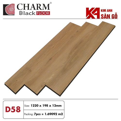 Sàn Gỗ Công Nghiệp 12MM CHARM WOOD-D58